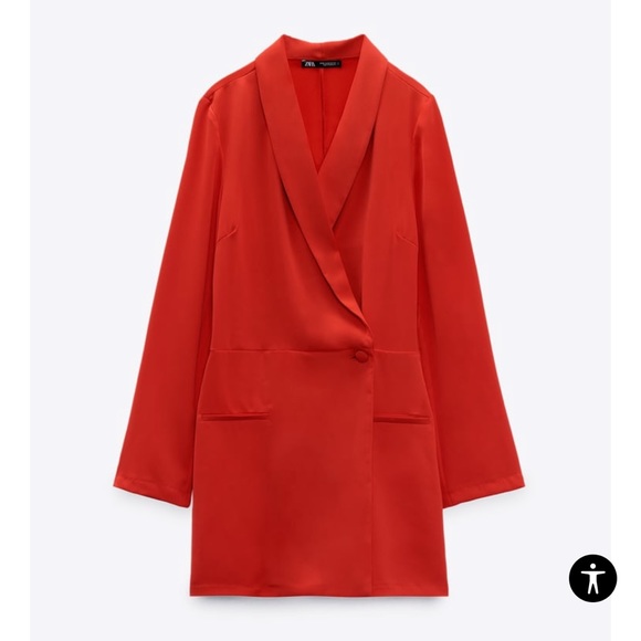 Zara red blazer romper - Picture 4 of 5